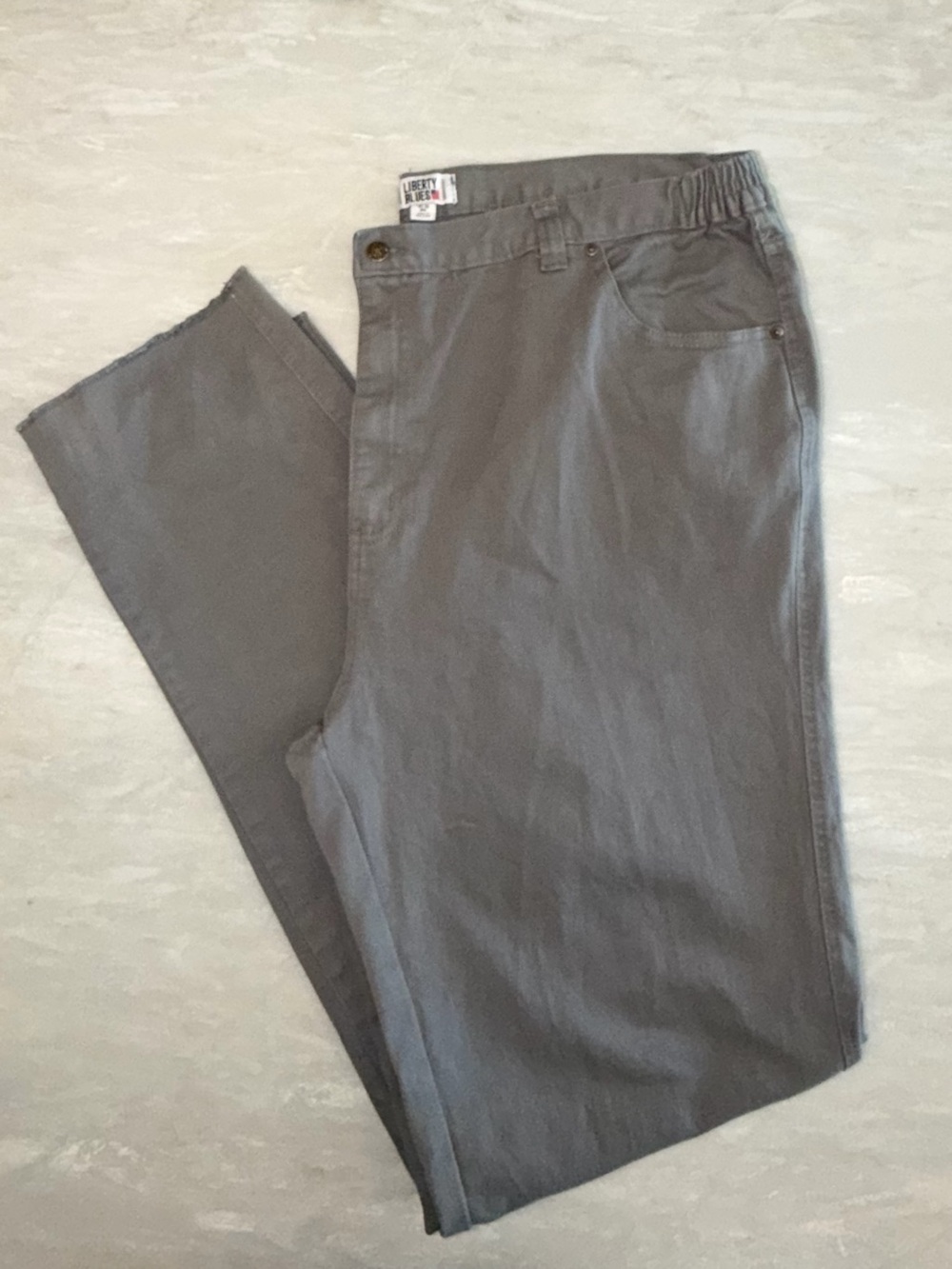 Liberty Blues Men’s 46x37 Big Tall Gray Jean
